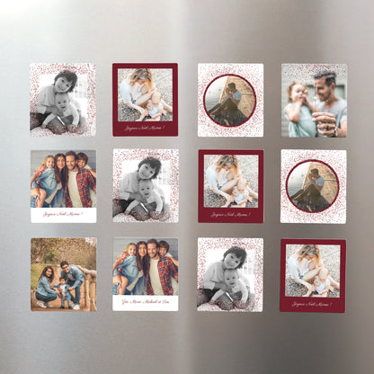 Tirage photo Fin d'année Lot de 12, magnétique Cadre & Paillettes photo N° 1