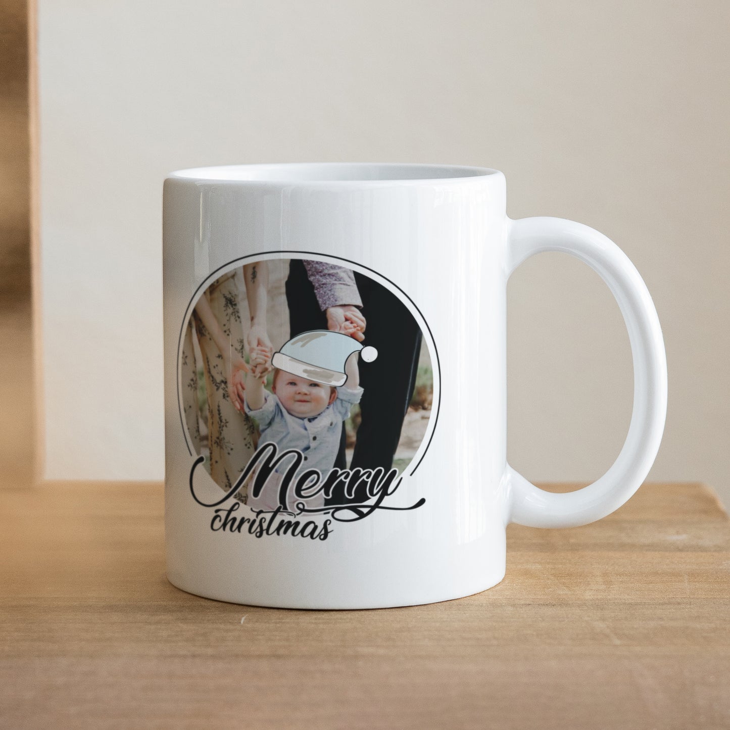 Mug Objets Blanc Merry and Happy photo N° 1