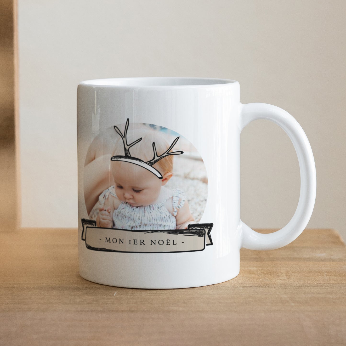 Mug Objets Blanc Petit Renne photo N° 1