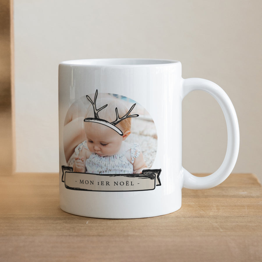 Mug Objets Blanc Petit Renne photo