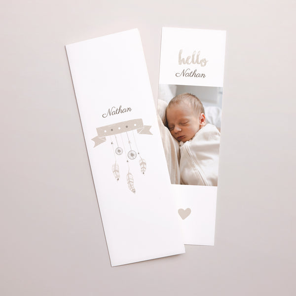 Faire-part Naissance Marque-page photo Pays des rêves photo