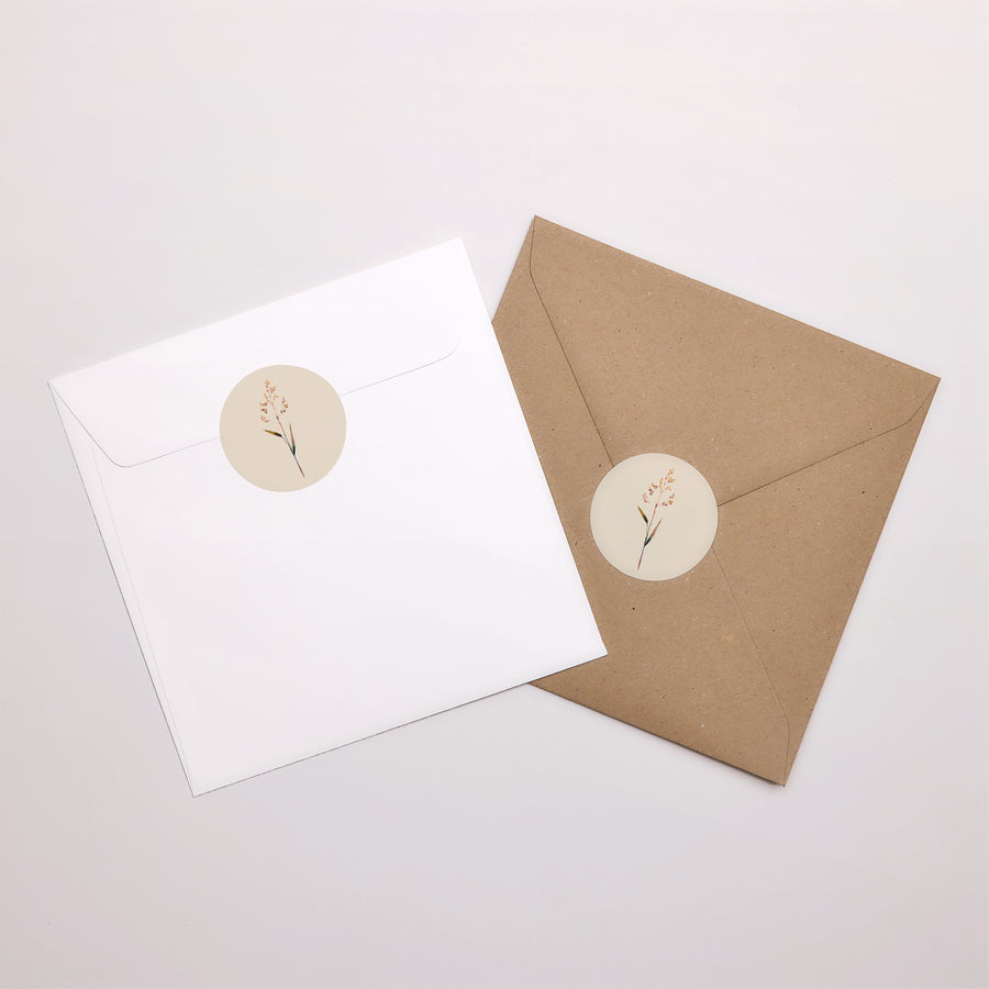 Sticker Mariage Rond Jolies Brindilles photo