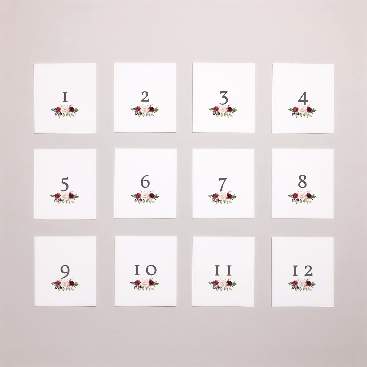 Tirage photo Mariage Lot de 12 Couronne Marsala photo N° 1