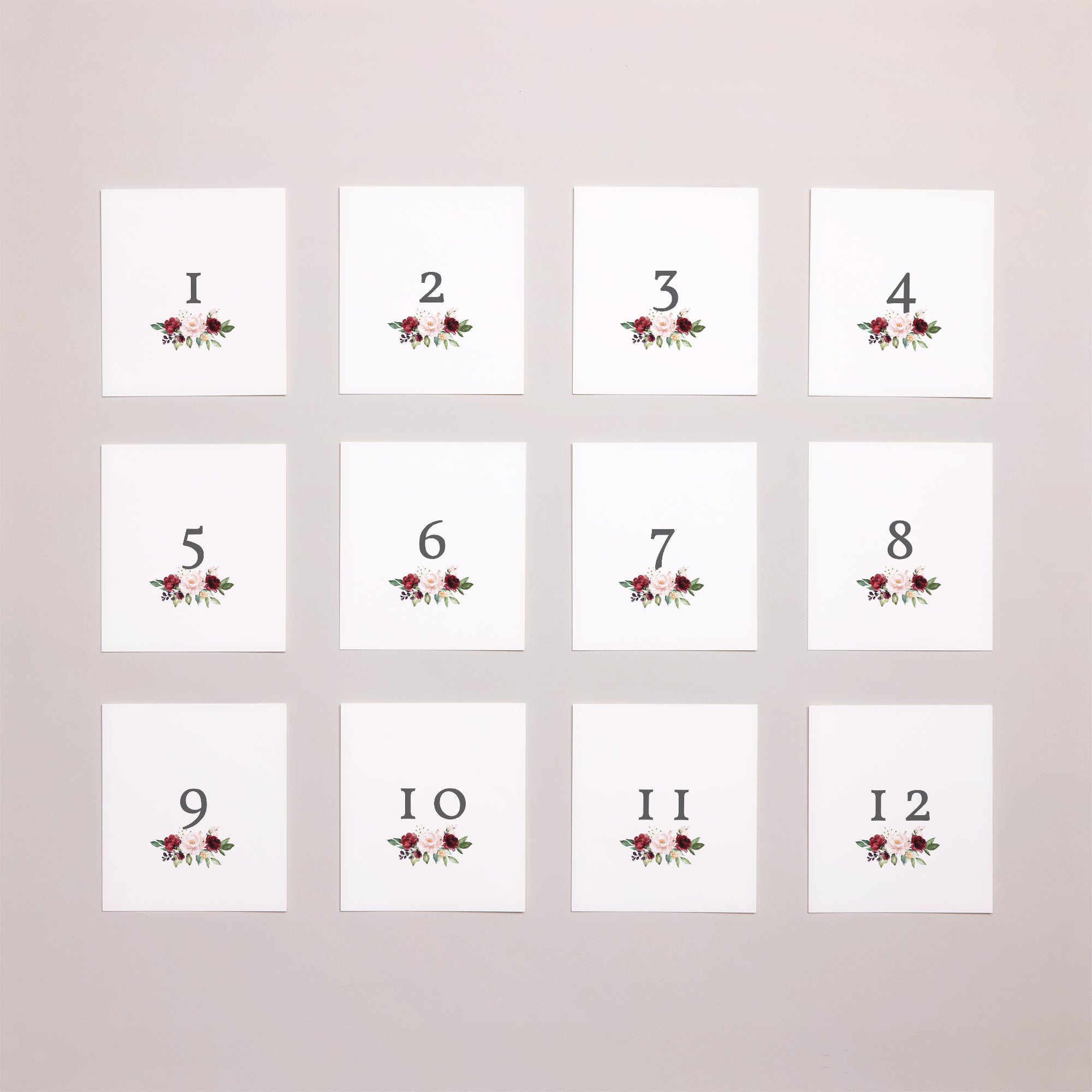 Tirage photo Mariage Lot de 12 Couronne Marsala photo N° 1