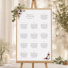 Plan de table Mariage Portrait 60 x 90 cm Couronne Marsala photo N° 1
