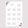Plan de table Mariage Portrait 60 x 90 cm Couronne Marsala photo N° 2
