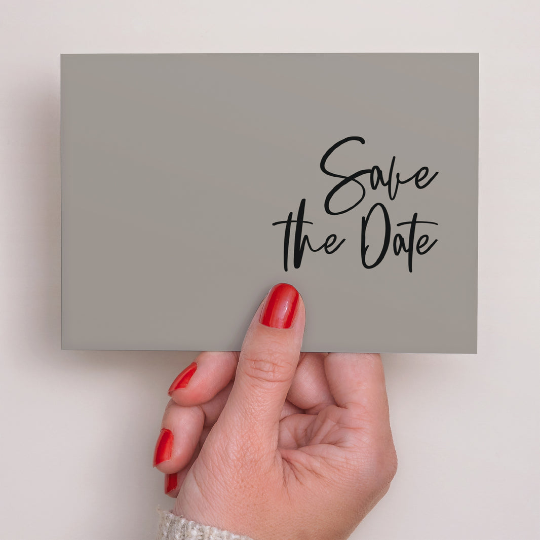 Save the date Mariage Paysage Effet Brush photo N° 3