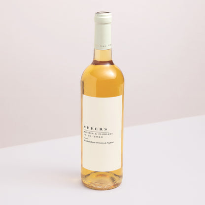 Etiquette bouteille Mariage Portrait Lin & Moutarde photo N° 1