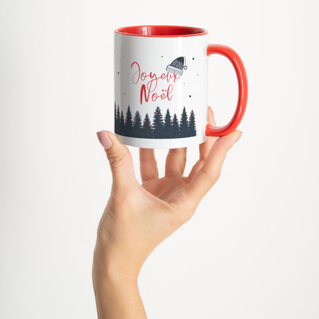 Mug Objets Rouge Forêt de Sapins