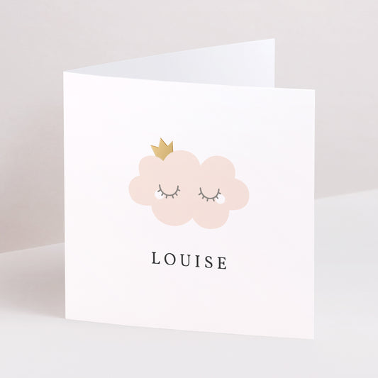 Faire-part Naissance Carré double volet Little Cloud photo