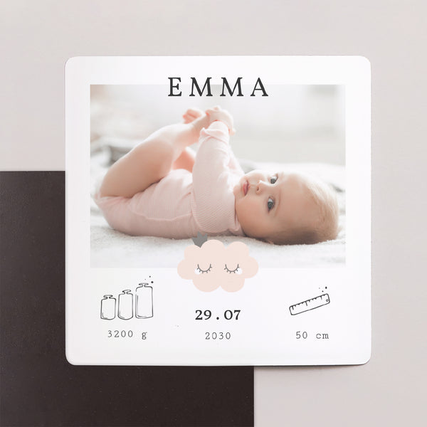 Faire-part Naissance Lot de 9, magnétique Little Cloud photo
