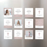 Remerciements Baptême Lot de 12, magnétique Pinceau Rose photo N° 1