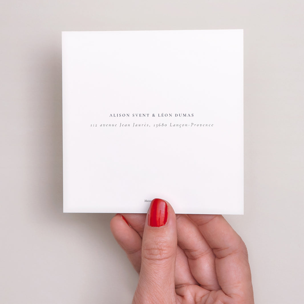 Save the date Mariage Carré Inspiration Kinfolk photo N° 3