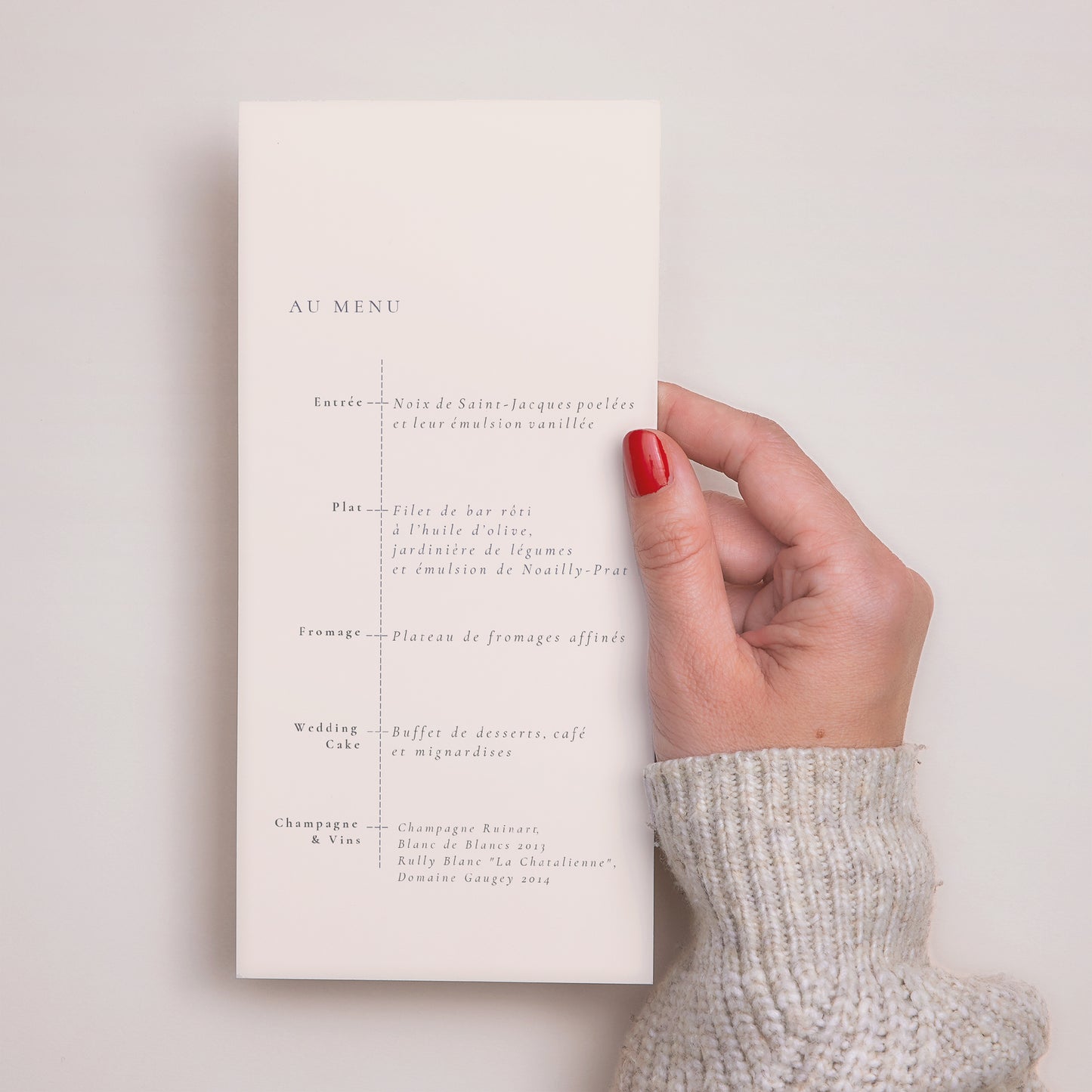 Menu Mariage Panoramique portrait Inspiration Kinfolk photo N° 2