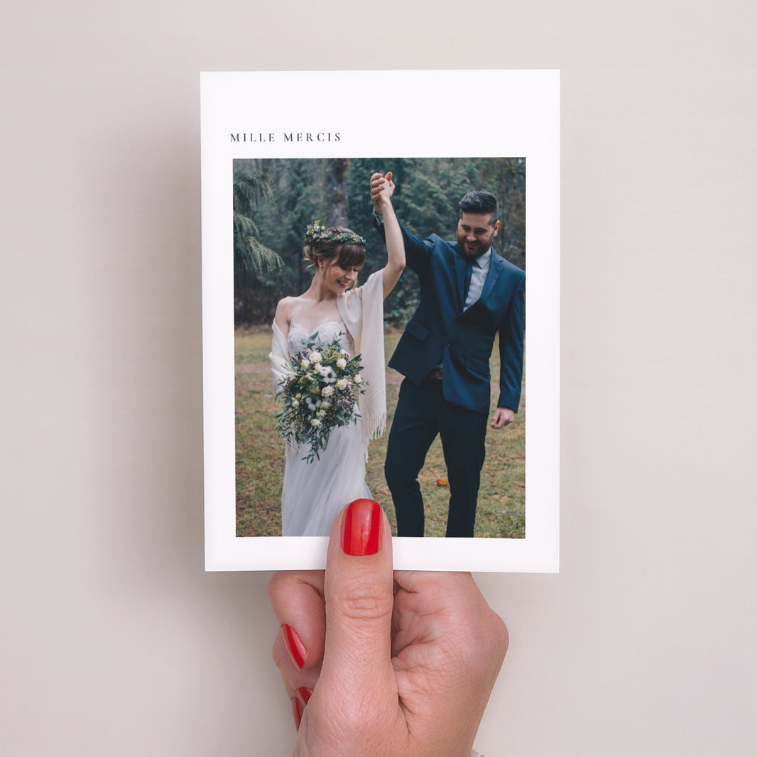 Remerciements Mariage Portrait Inspiration Kinfolk photo N° 2