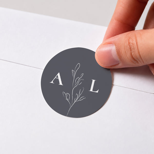 Sticker Mariage Rond Inspiration Kinfolk photo
