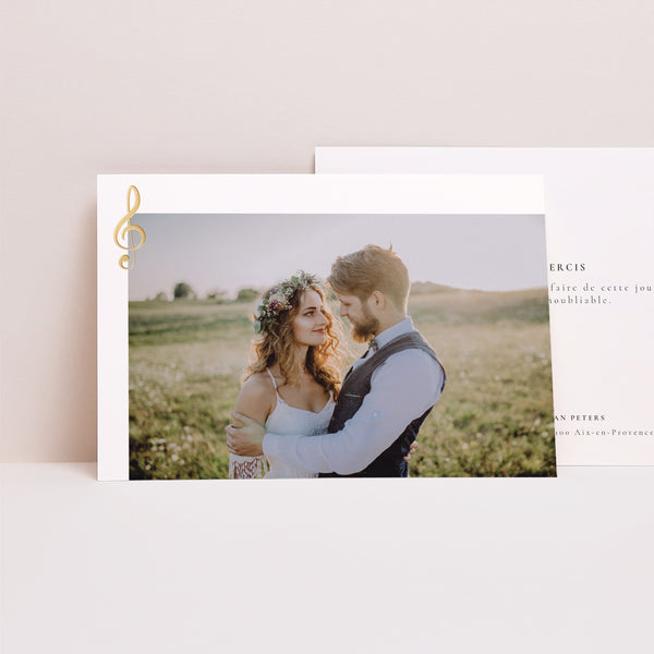 Remerciements Mariage Paysage Musique photo