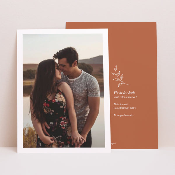 Save the date Mariage Portrait Liberty Love photo