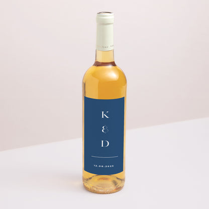 Etiquette bouteille Mariage Portrait Azulejos photo N° 1