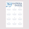 Plan de table Mariage Portrait 60 x 90 cm Azulejos photo N° 2