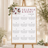 Plan de table Mariage Portrait 60 x 90 cm Rock'n'Gold photo N° 1