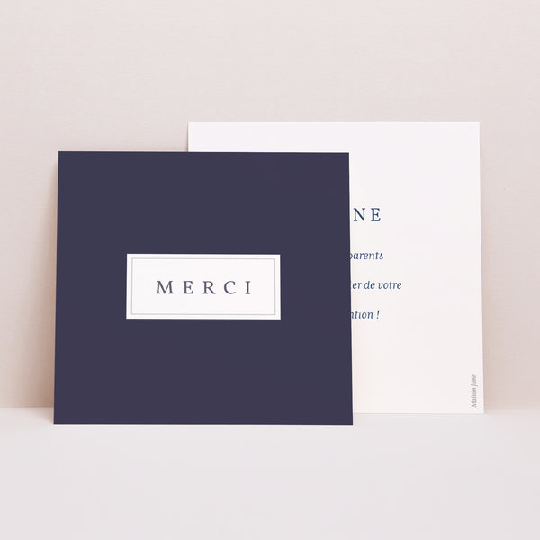 Remerciements Naissance Carré Tenue d'été photo