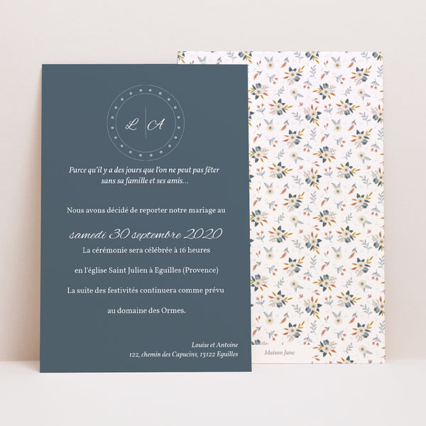 Invitations Mariage Portrait Milleflori photo