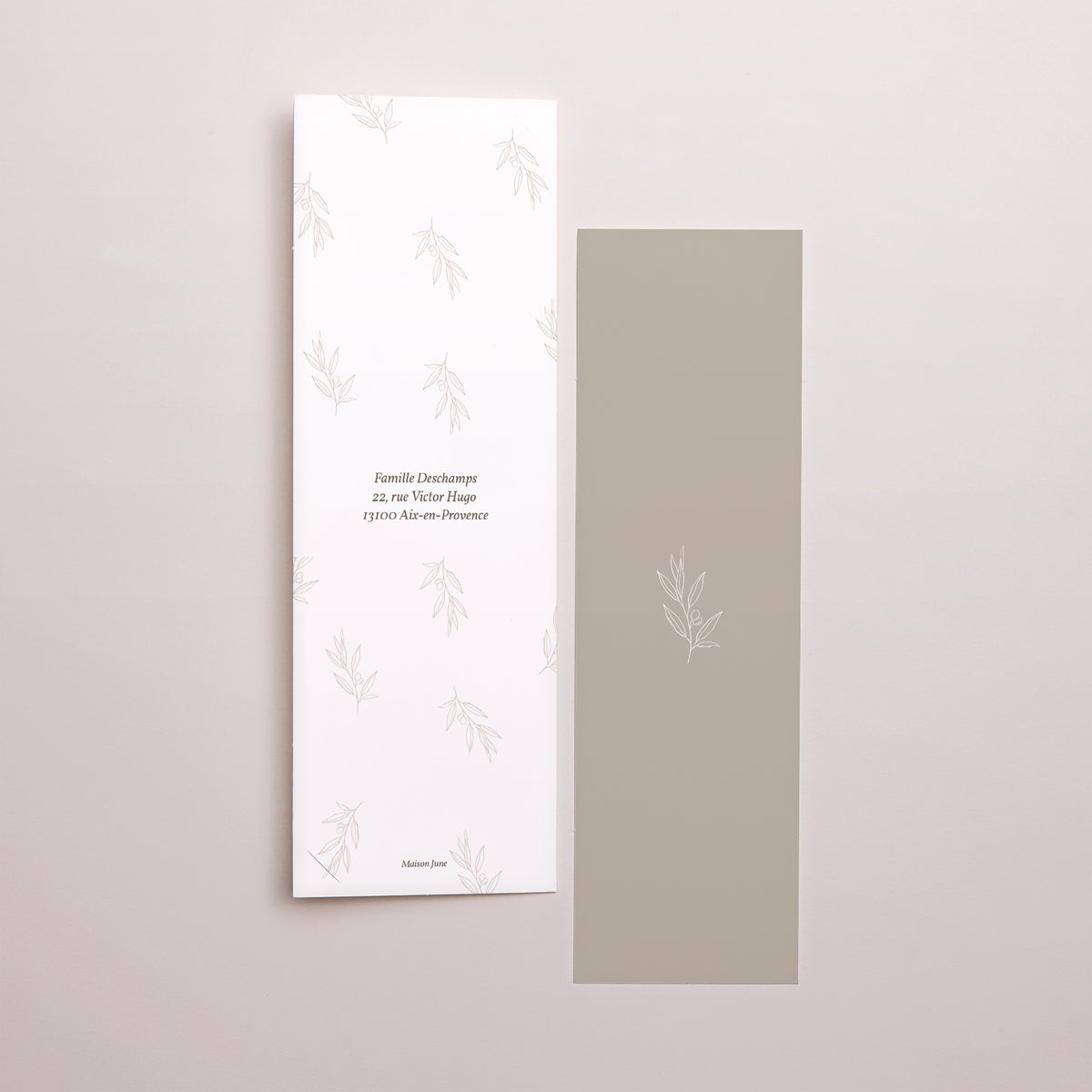 Faire-part Naissance Marque-page photo Olivier brun photo N° 3