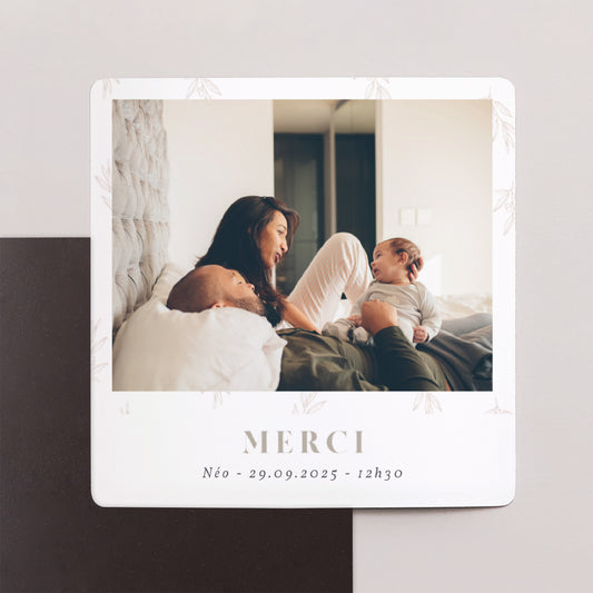 Remerciements Naissance Lot de 9, magnétique Neophyte photo