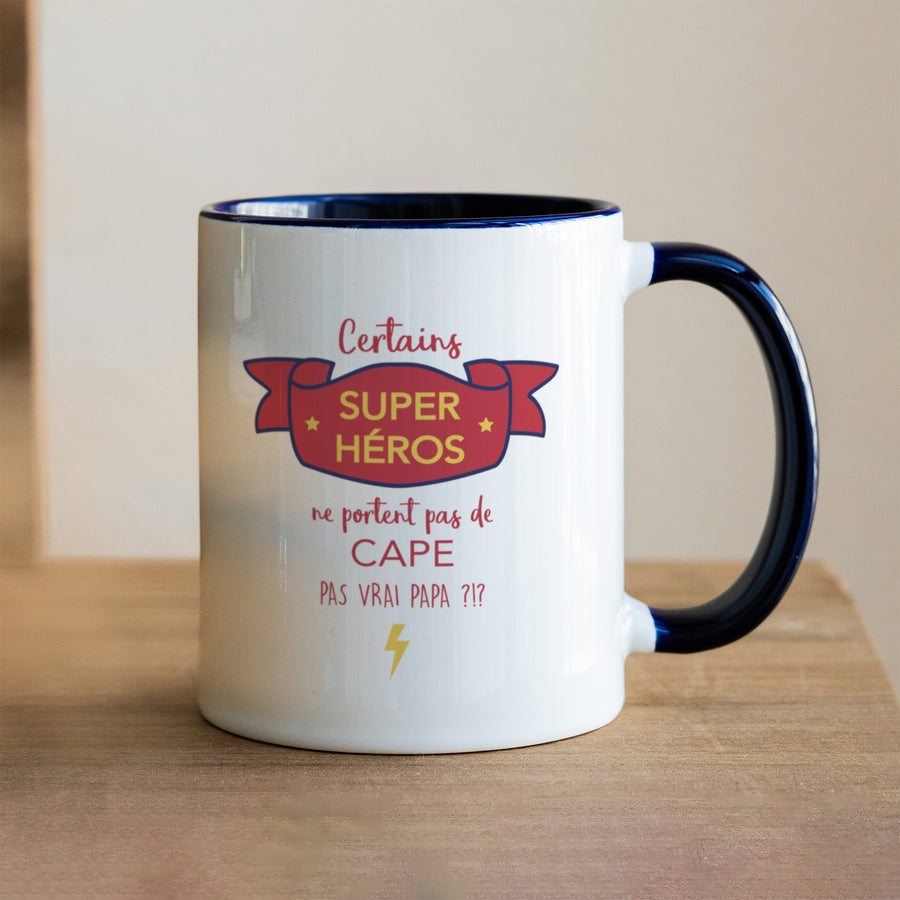 Mug Objets Bleu Supers Heros photo