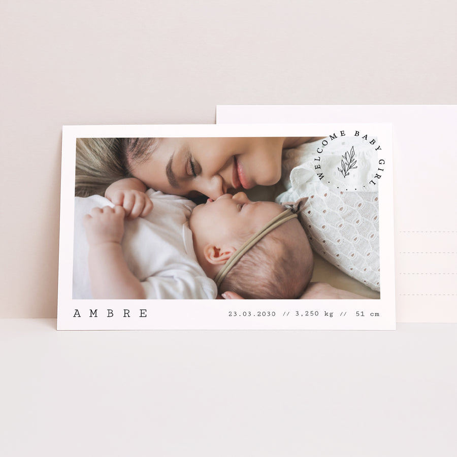 Faire-part Naissance Paysage Carte postale photo