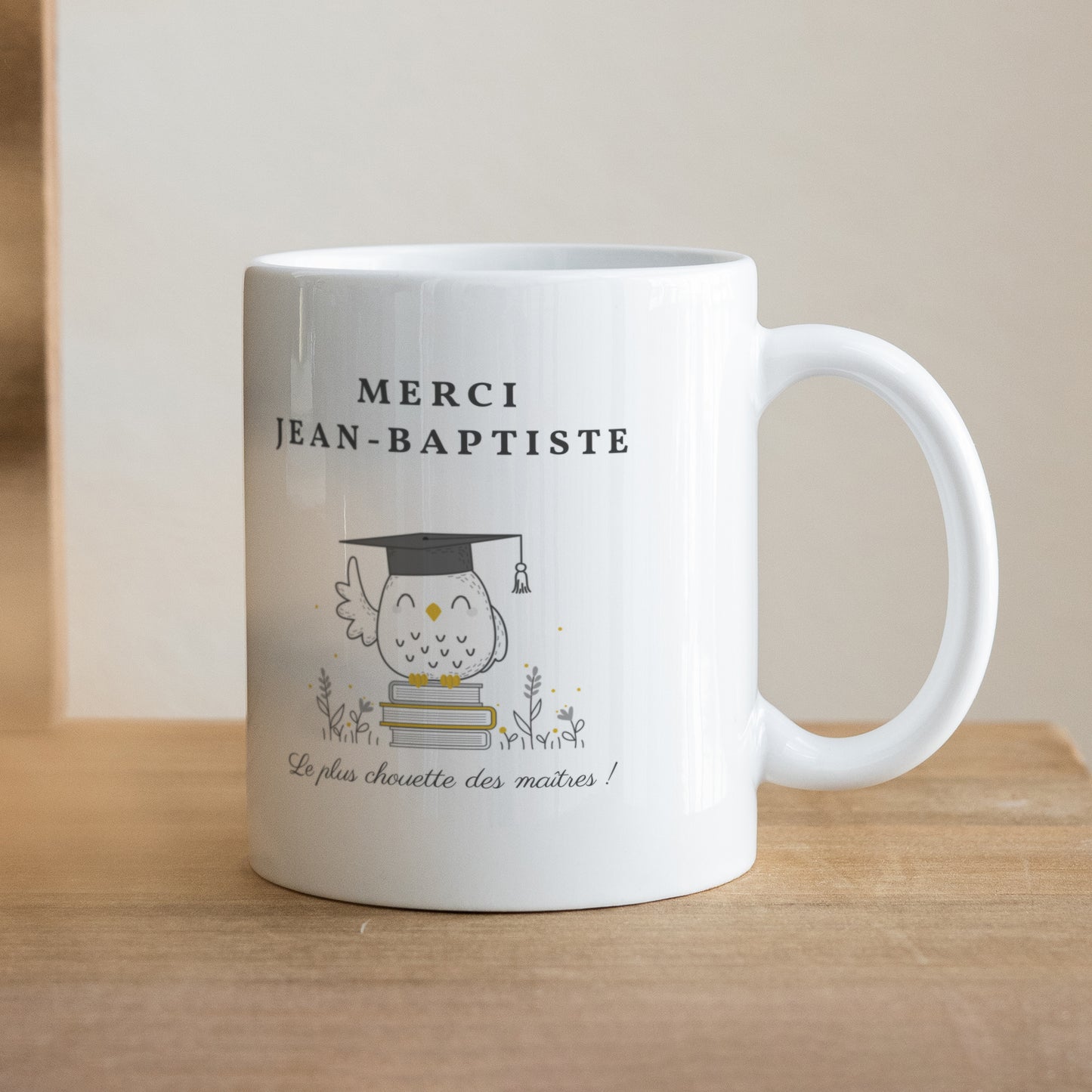 Mug Objets Blanc Instit Chouette photo N° 1