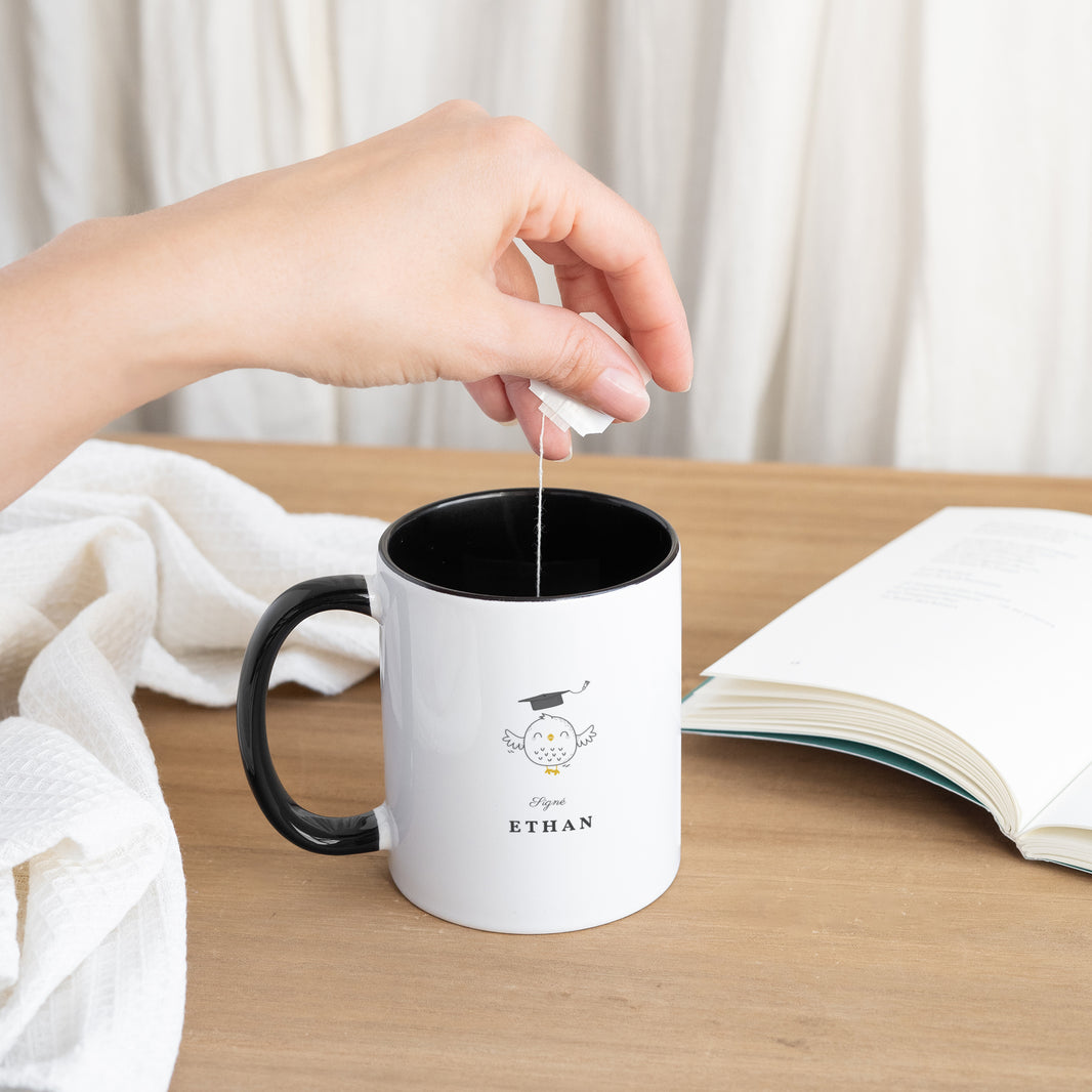 Mug Objets Noir Instit Chouette photo N° 3