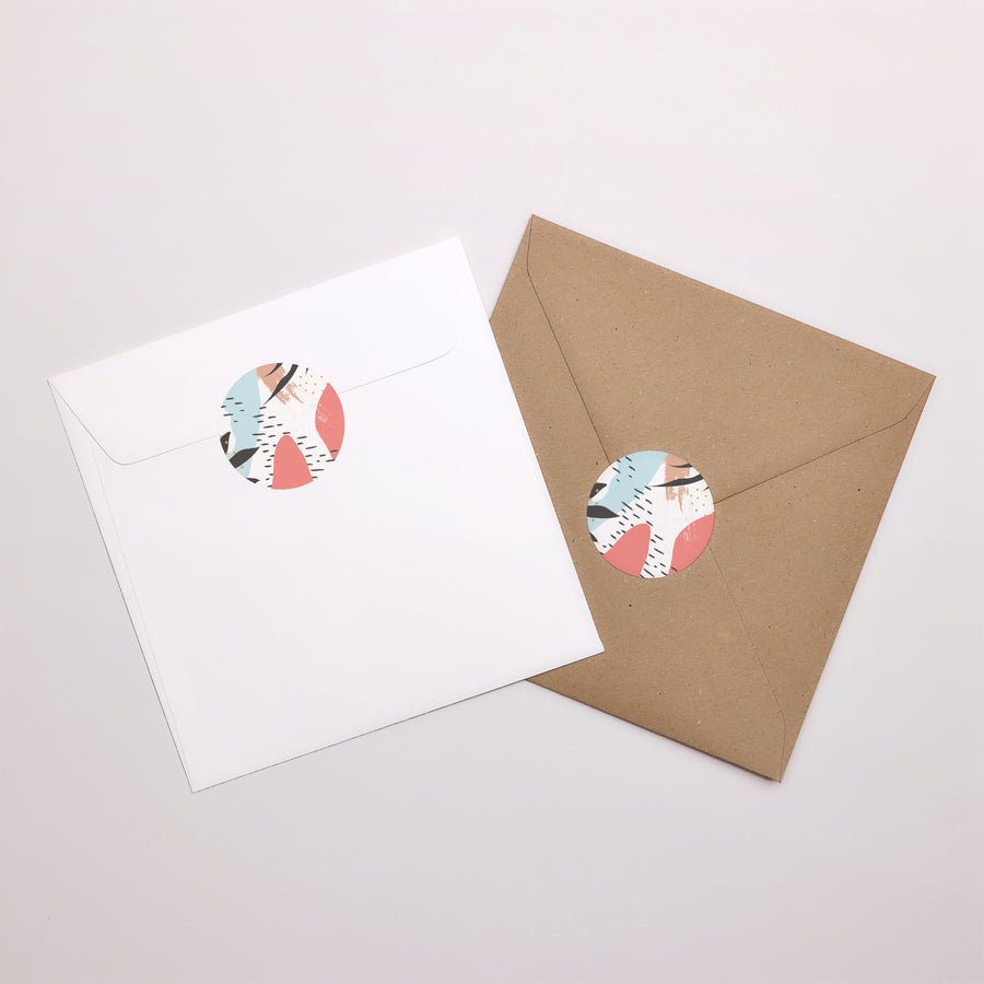 Sticker Naissance Rond Artsy Color photo