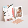 Faire-part Naissance 3 cartes, ruban Esprit Artsy photo N° 2