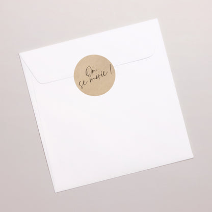 Sticker Mariage Rond Cadre Feuillage photo N° 3