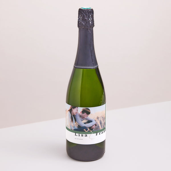 Etiquette bouteille Mariage Paysage Jardin Tropical photo