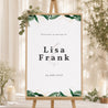 Panneau bienvenue Mariage Portrait 60 x 90 cm Jardin Tropical photo N° 1