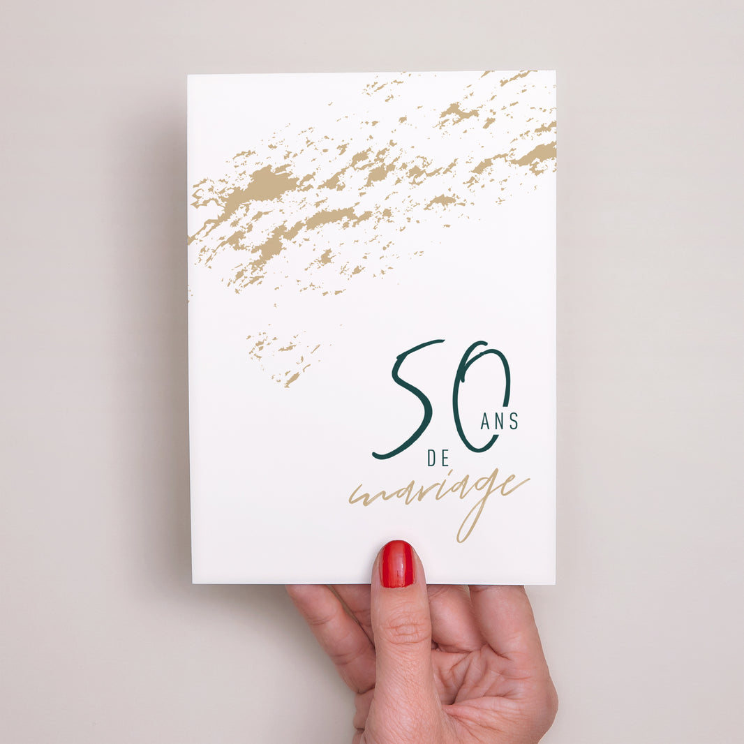 Invitations Mariage Portrait 50 ans d'amour photo N° 2