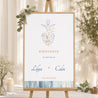 Panneau bienvenue Mariage Portrait 60 x 90 cm Côté Mer photo N° 1