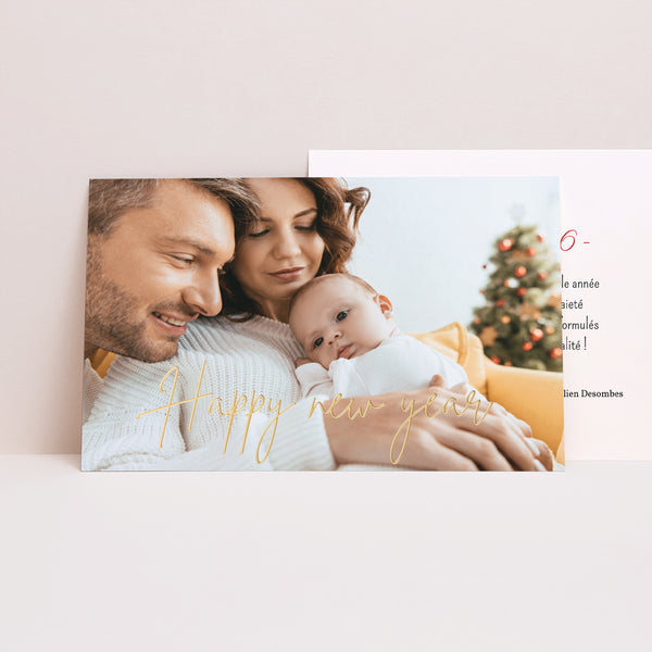 Carte de voeux Fin d'année Paysage Happy new Year II photo