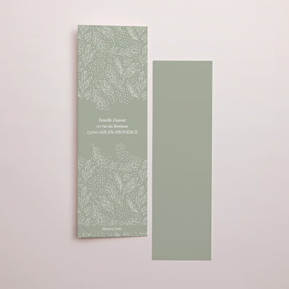 Carte de Noel Fin d'année Marque-page photo Noël vert et photo cabine photo N° 3