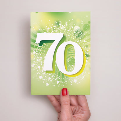 Invitations Anniversaire Adulte Portrait 70 ans, Festive, Vernis photo N° 2