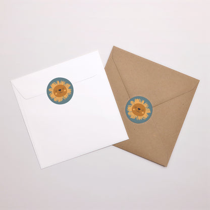 Sticker Naissance Rond Petit Lion photo N° 1