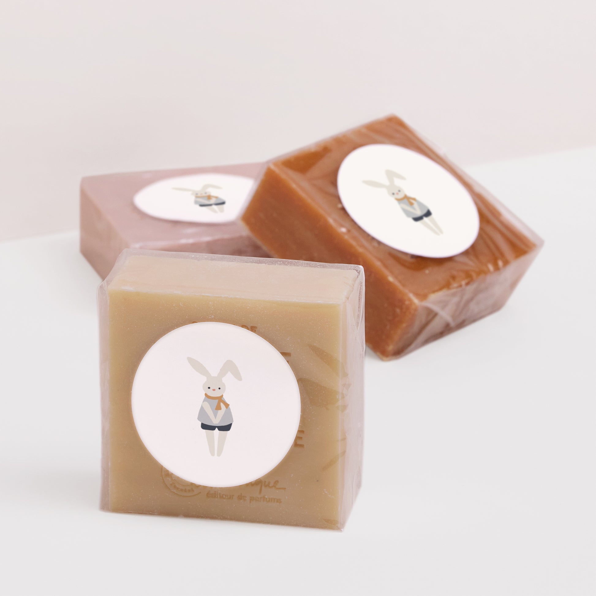 Sticker Naissance Rond Pause Doudou Garçon, Lapin photo N° 2