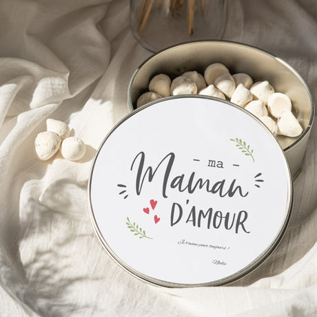 Boite métallique Objets Ronde Maman d'amour V