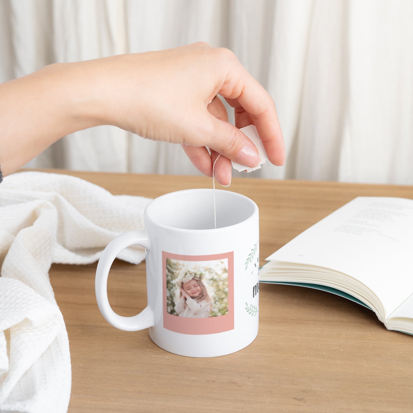 Mug Objets Blanc Love Mom photo N° 3