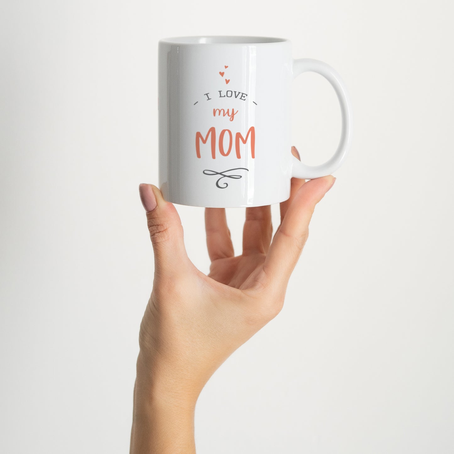 Mug Objets Blanc I love my mom photo N° 2