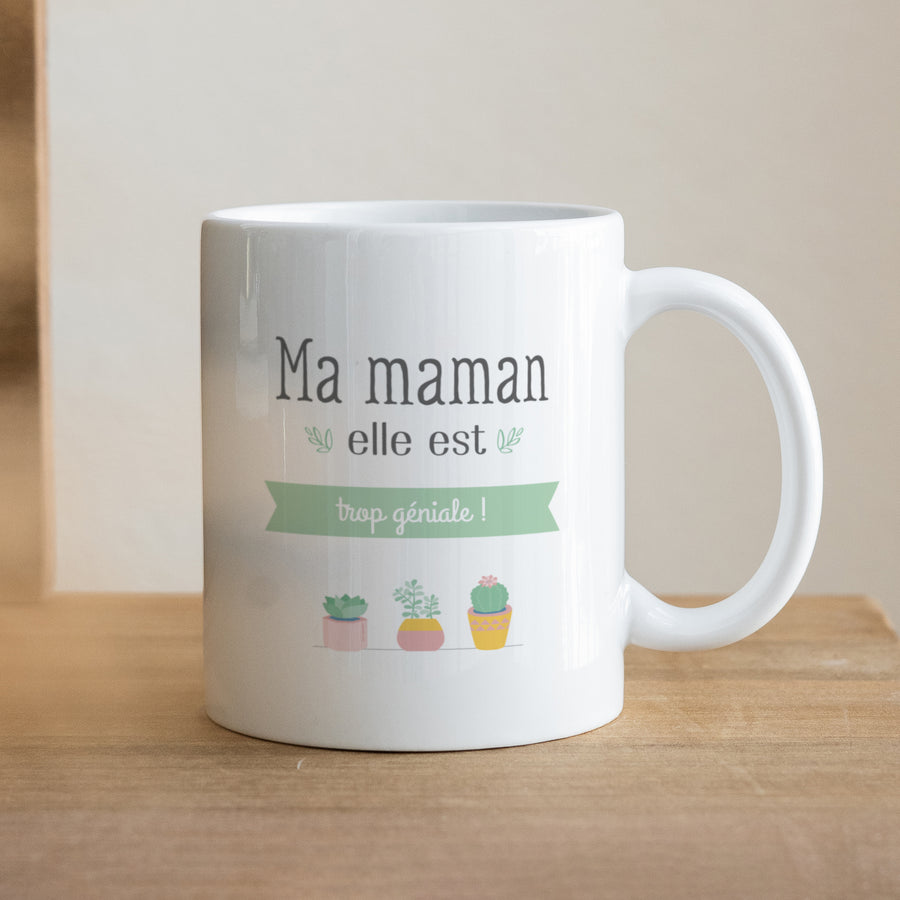 Mug Objets Blanc Maman trop géniale photo