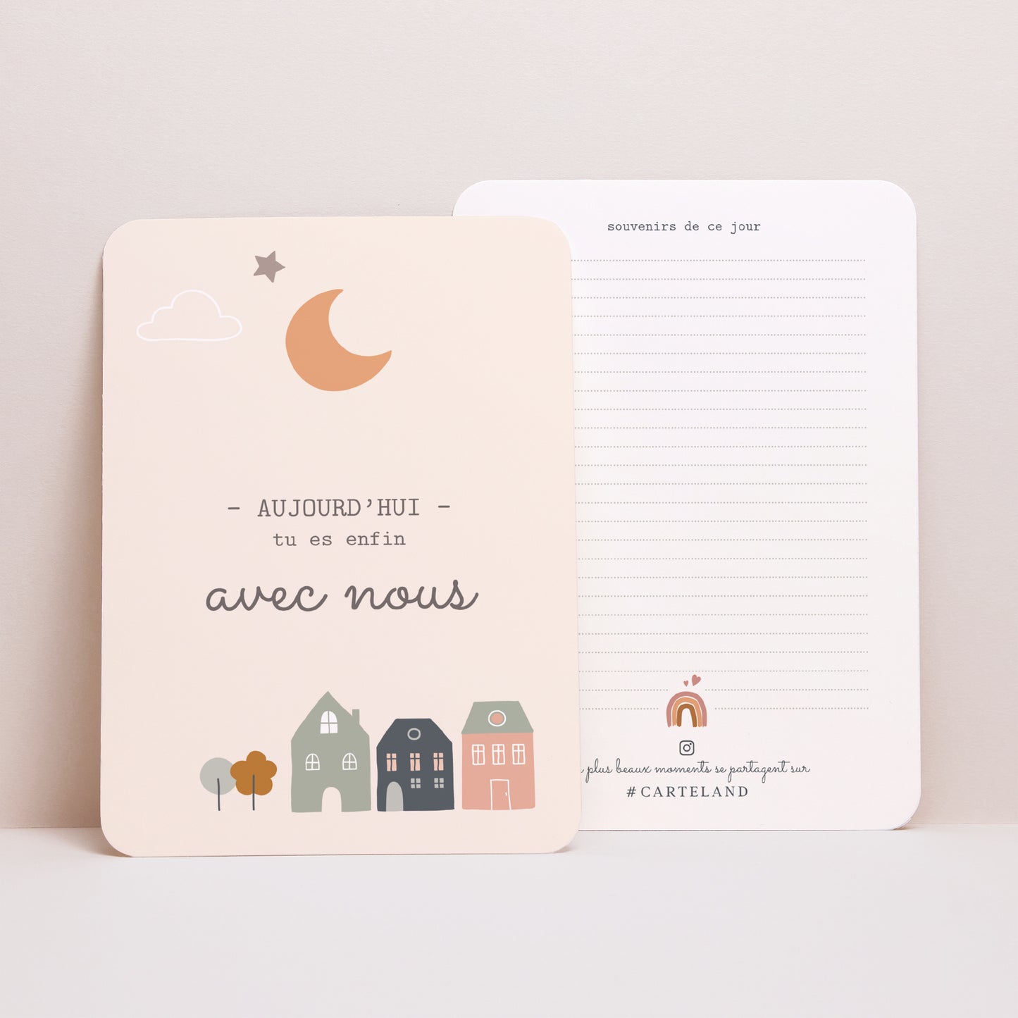 Carte étape bébé Naissance Lot de 12 Arc-en-ciel Garçon photo N° 4